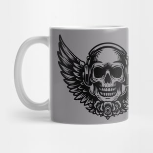 rock skull wings Mug